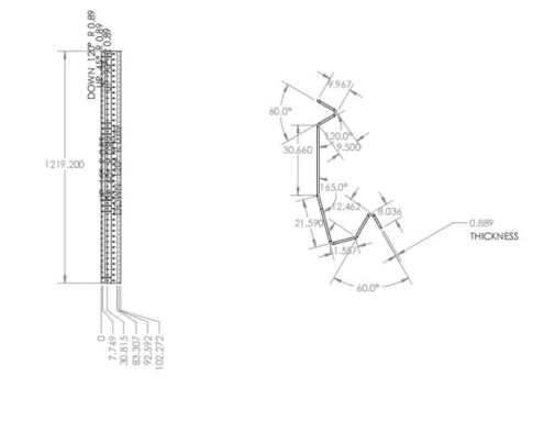 Nadine Anderson customer-customized 20# thick galvanized steel brackets – suitable for Z275 galvanized sheet material.
