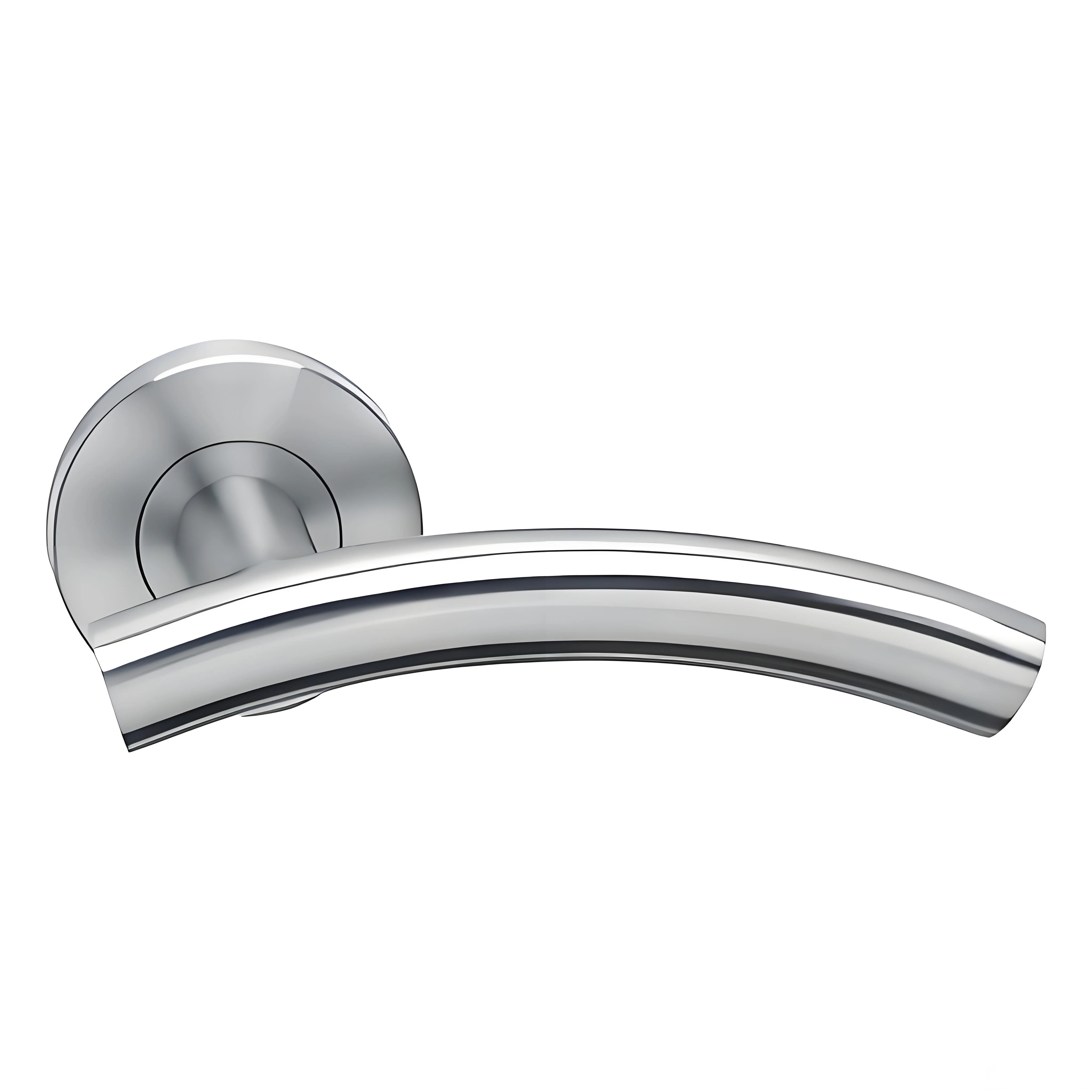 Robert K Salazar's custom-made stainless steel bent tube handles - suitable for bending and machining (drilling, tapping).